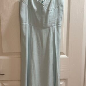 Aritzia Midi Dress in Light Blue